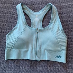 PRICE DROP! NEW New Balance Sports Bra, zip front, L